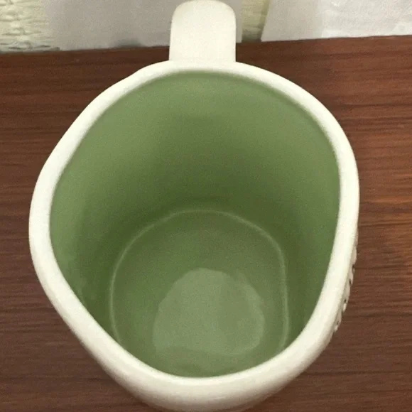RAE DUNN Disney "PRINCESS AND THE FROG" Double Sided Mug GREEN Interior Used - Picture 5 of 6